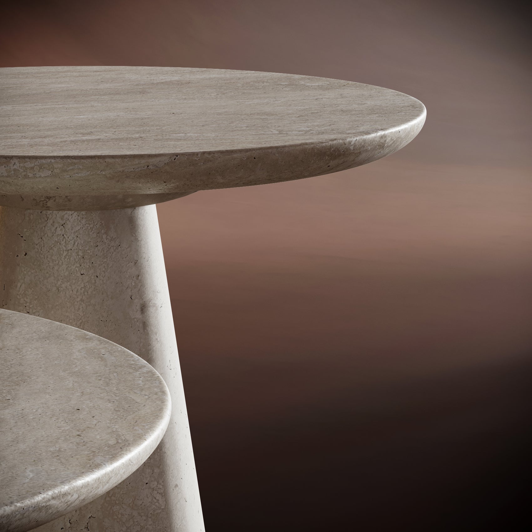 SOFIA Travertine Coffee Table Set